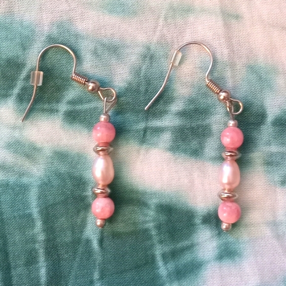 Handmade Sea Turtle Pearl & Gemstone Jewelry Set - Picture 2 of 4